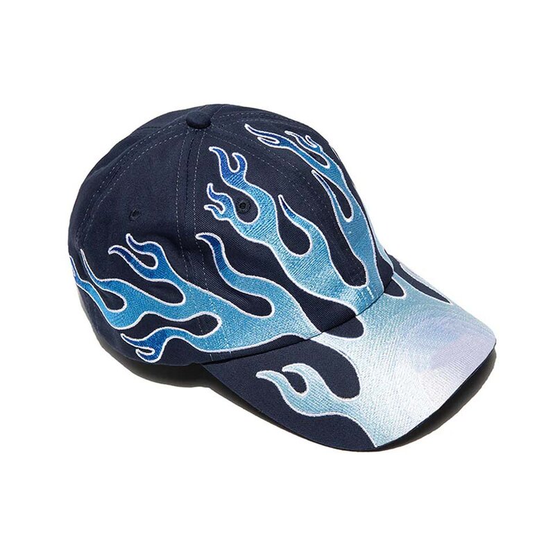 Flame Embroidered Baseball Cap Factory - Unisex 100% Polyester Personalized Fashion Sun
