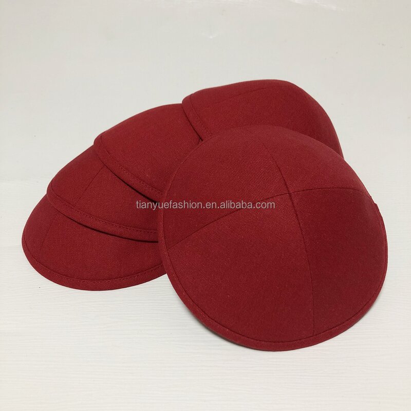 Linen Kippah Supplier - Solid Color Plain Blank for Custom Printing