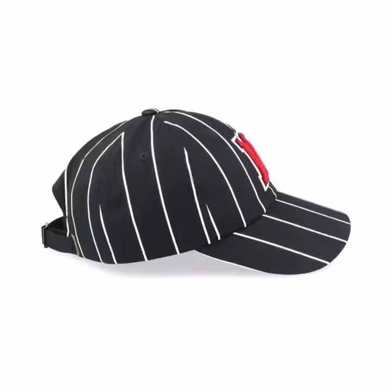 Structured Sports Gorras Supplier - 6 Panel 100% Polyester Unisex Adjustable Pinstripe