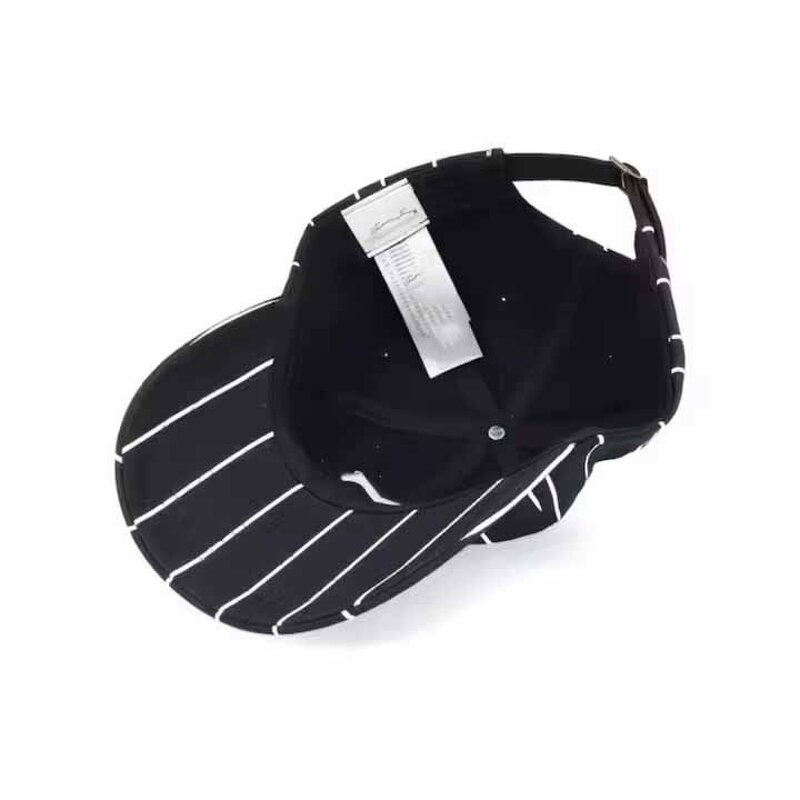 Structured Sports Gorras Supplier - 6 Panel 100% Polyester Unisex Adjustable Pinstripe