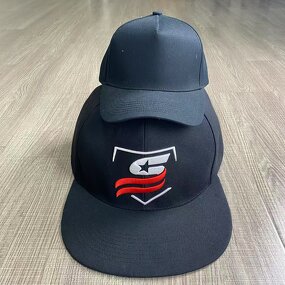 Giant Flat Brim Cap Factory - 6-Panel Oversize Fitted Hat Hip Hop Party