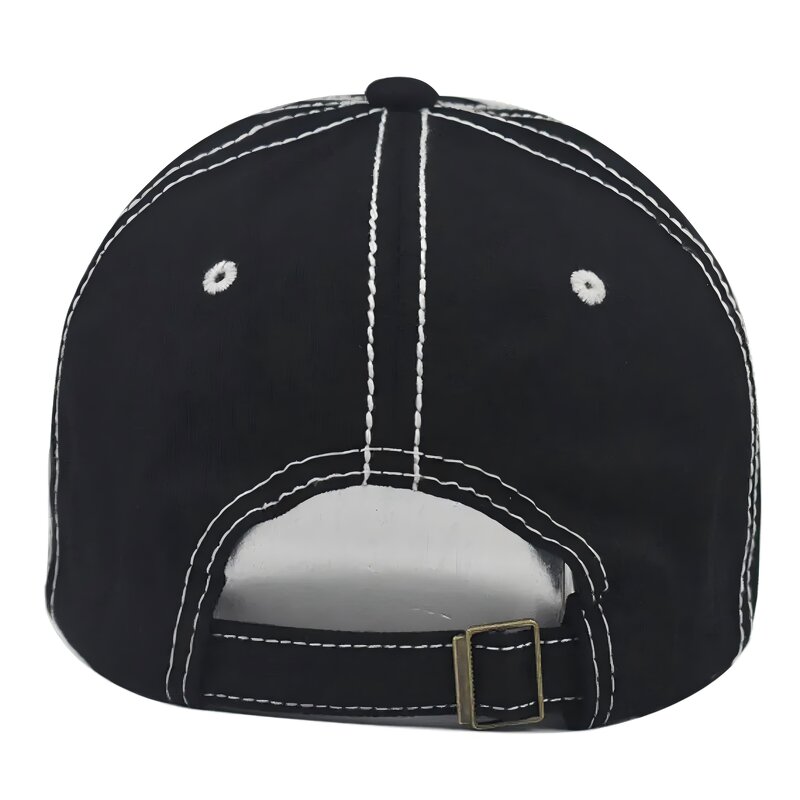 Vintage Distressed Baseball Cap Factory - Polyester Curved Bill Dad Hat Metal Adjustable