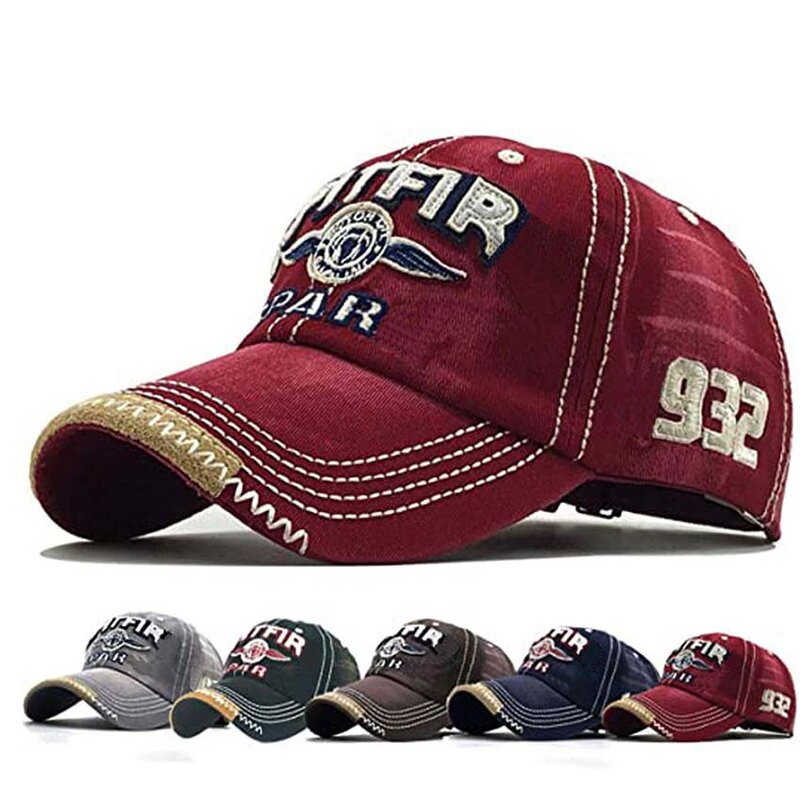 Vintage Distressed Baseball Cap Factory - Polyester Curved Bill Dad Hat Metal Adjustable