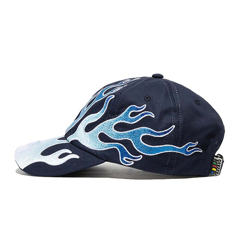 Flame Embroidered Baseball Cap Factory - Unisex 100% Polyester Personalized Fashion Sun