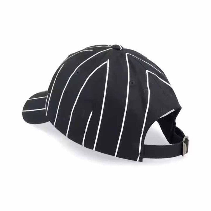 Structured Sports Gorras Supplier - 6 Panel 100% Polyester Unisex Adjustable Pinstripe