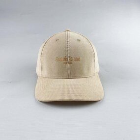Vintage Corduroy Baseball Cap Factory - Custom Flat Embroidered Logo Curved Brim