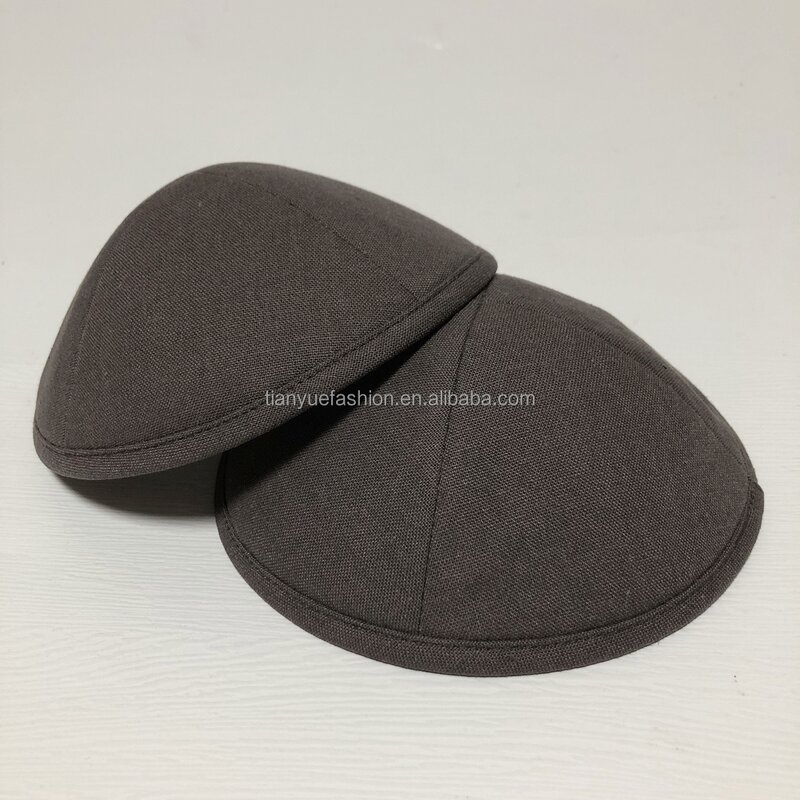 Embroidery Kippah Manufacturer - Linen Yarmulkes with Customized Logo