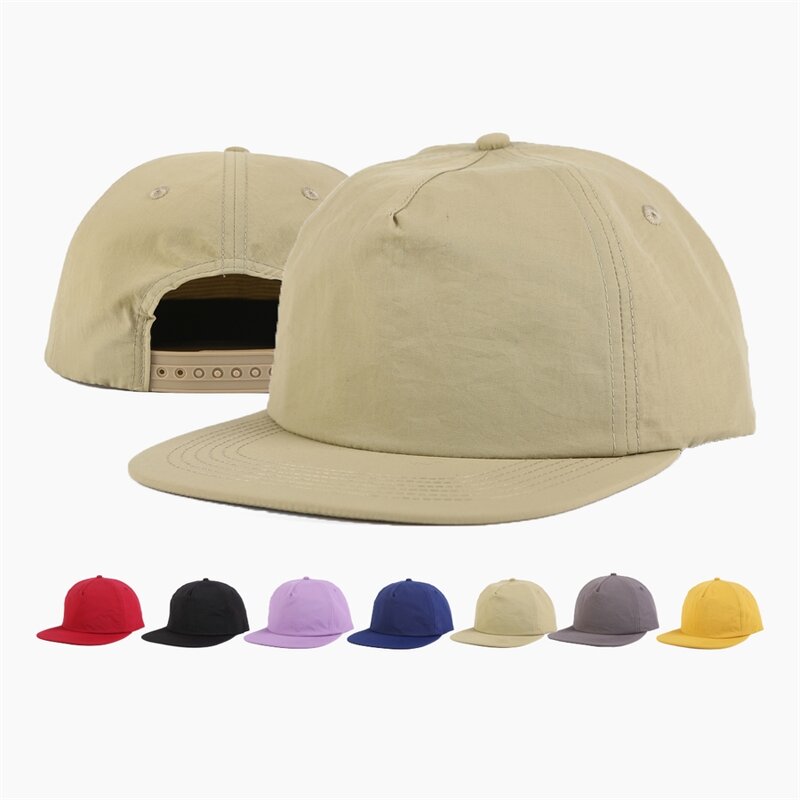 5 Panel Snapback Cap Manufacturer - 3D Polyester Embroidery Flat Brim All-Gender
