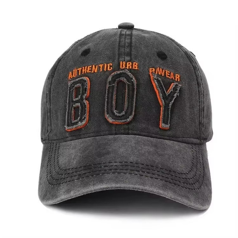 Vintage Baseball Cap Supplier - Custom Washed Materials Adjustable Embroidery Letters