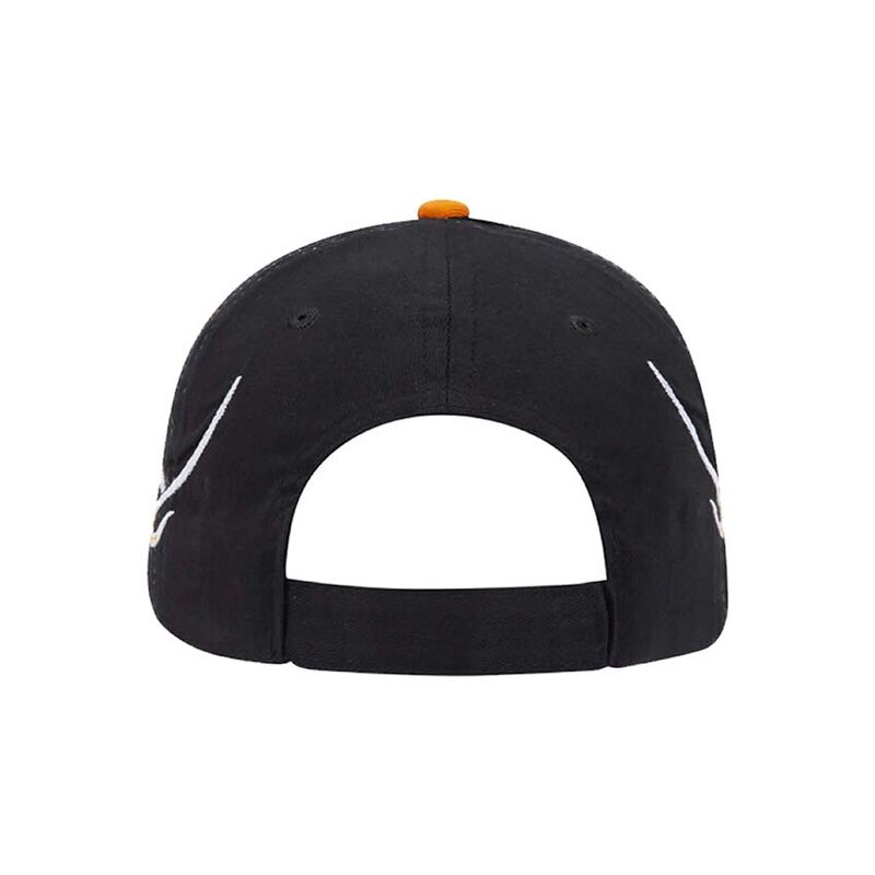 Men's Racing Cap Supplier - 6-Panel Polyester Sporty Design Flames Embroidery
