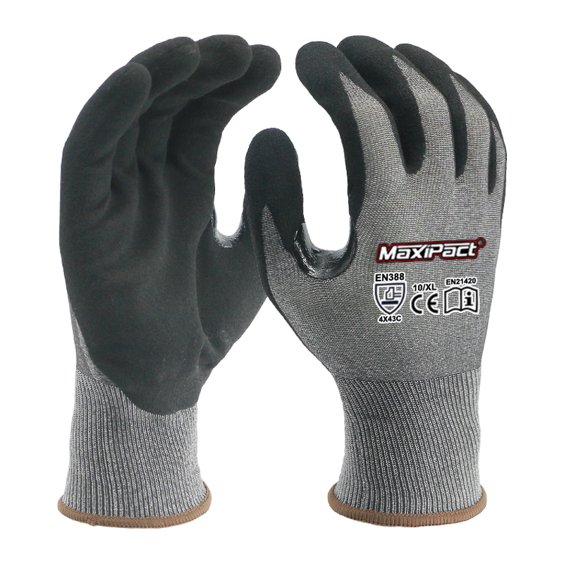 Nitrile Sandy Gloves Manufacturer - MaxiPact Wholesale Hand