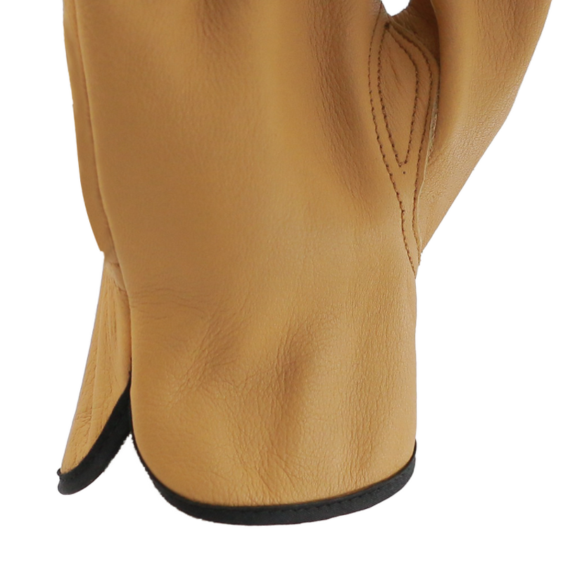 Cow Grain Leather Gloves Manufacturer - MaxiPact Durable Full
