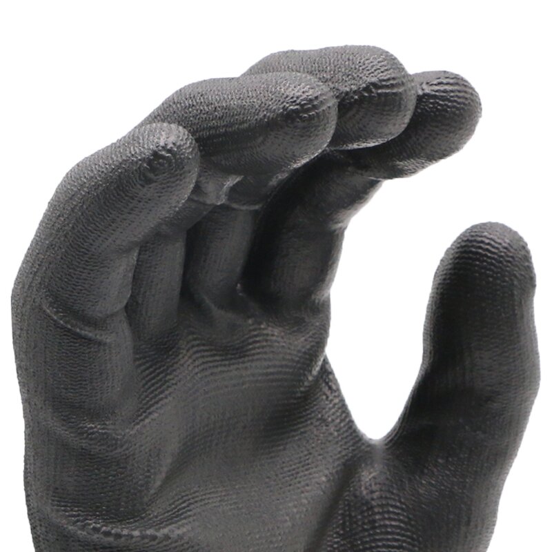 PU Safety Gloves Supplier - MaxiPact Durable Black Flexible