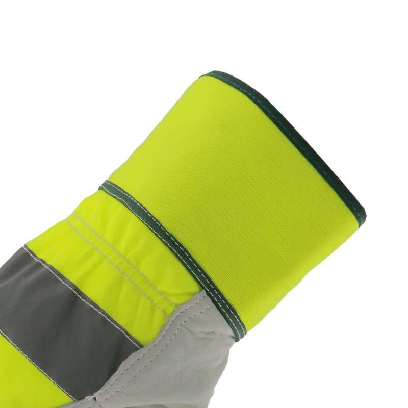 Hi-Visibility Leather Gloves Supplier - MaxiPact Customized Logo