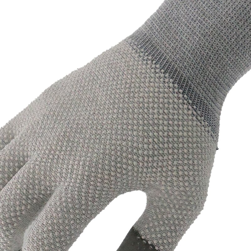 Grey PU Coated Gloves Supplier - MaxiPact Customized Logo for