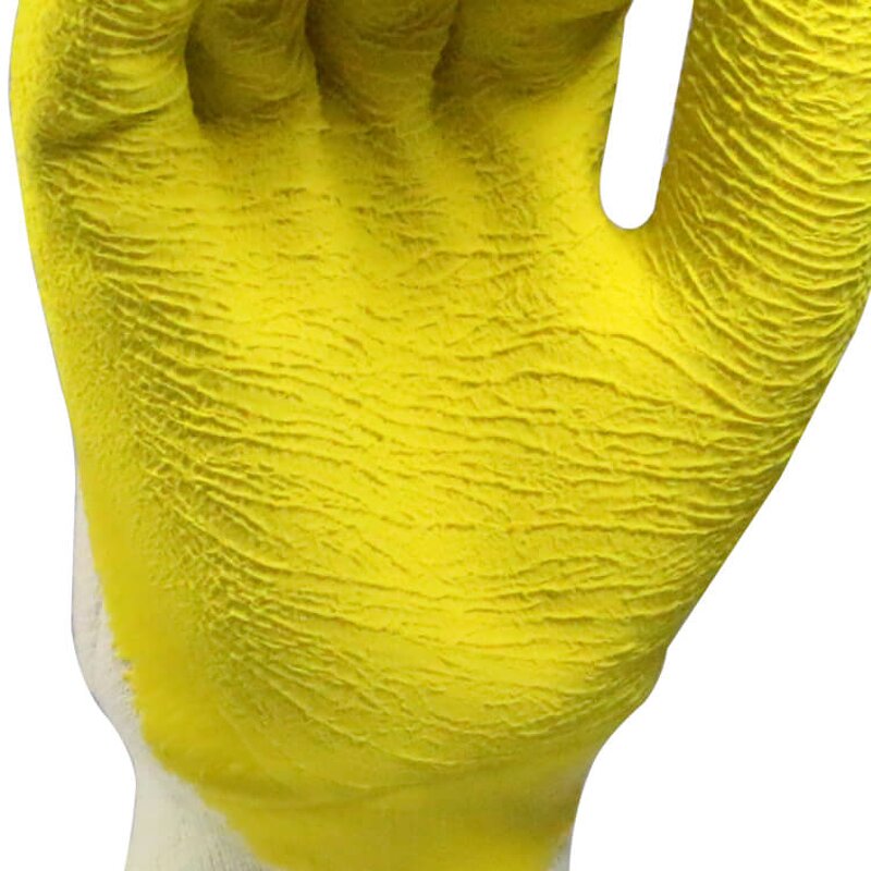 Latex Crinkle Gloves Supplier - MaxiPact 3/4 Dipped Industrial