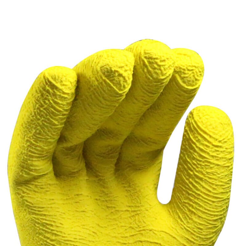 Latex Crinkle Gloves Supplier - MaxiPact 3/4 Dipped Industrial