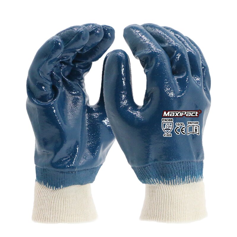 Nitrile Labor Gloves Manufacturer - MaxiPact CE Certified Hanging