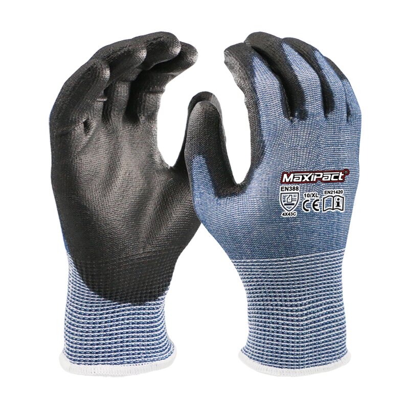 PU Protective Gloves Supplier - MaxiPact Cut Resistant Level C