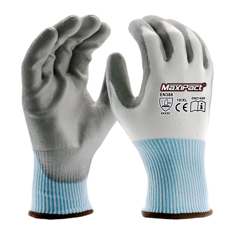 HPPE Cut-Resistant Gloves Manufacturer - MaxiPact PU Coated