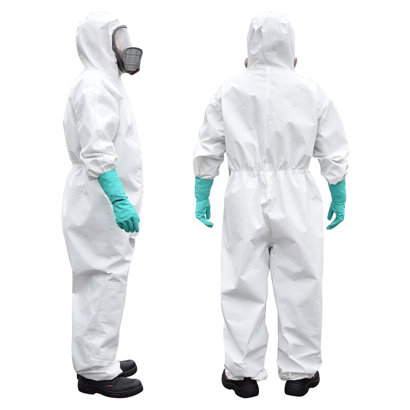 Chemical Protective Clothing Supplier - CP4 CP3 Overall Jumpsuit Anti Acid Hooded OEM