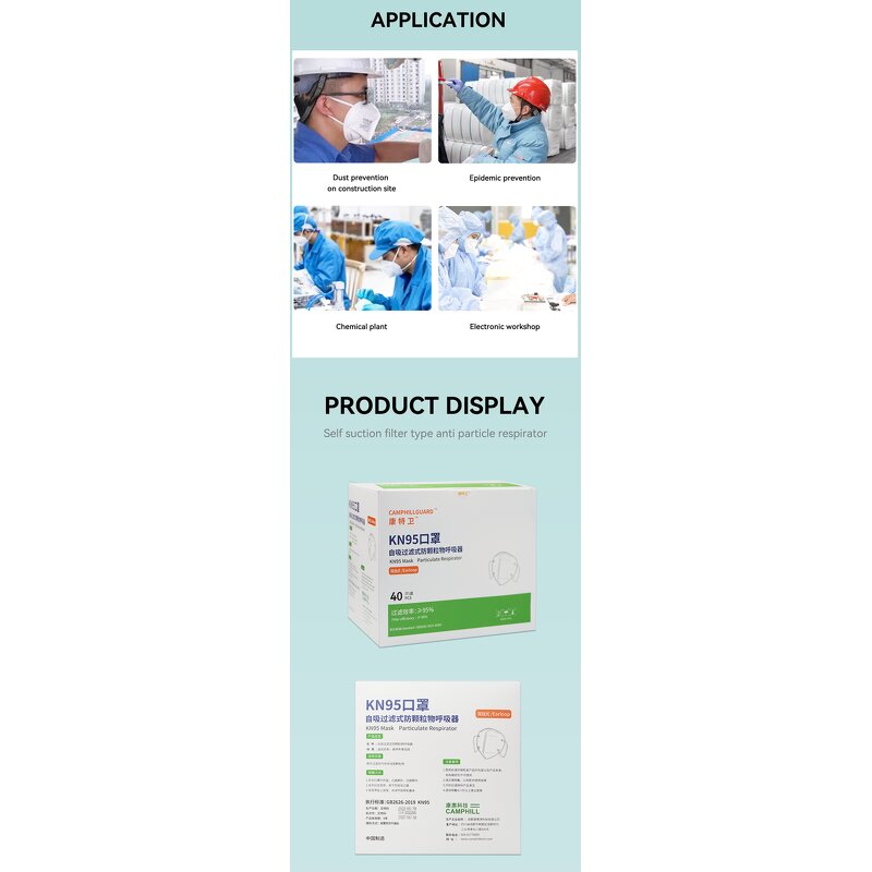 KN95 Masks Manufacturer - EN 149 Certified White CE FFP2 Certified OEM Packing