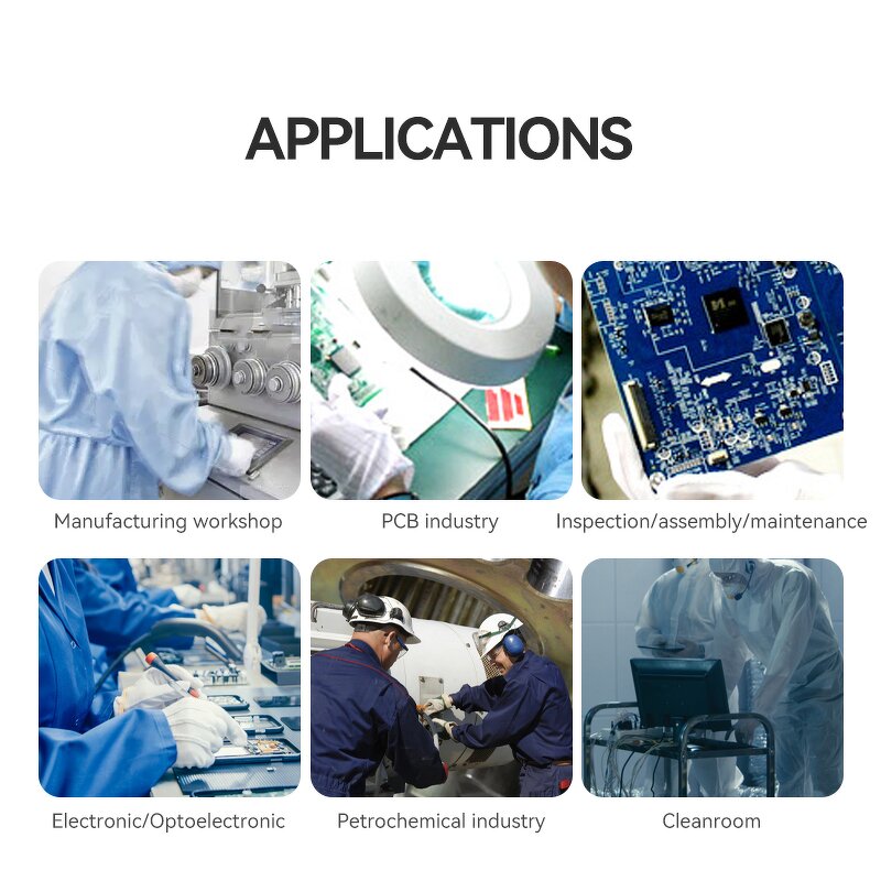 White ESD Gloves Manufacturer - Carbon Fiber Conductive Threads Anti-Static Stripes Pattern