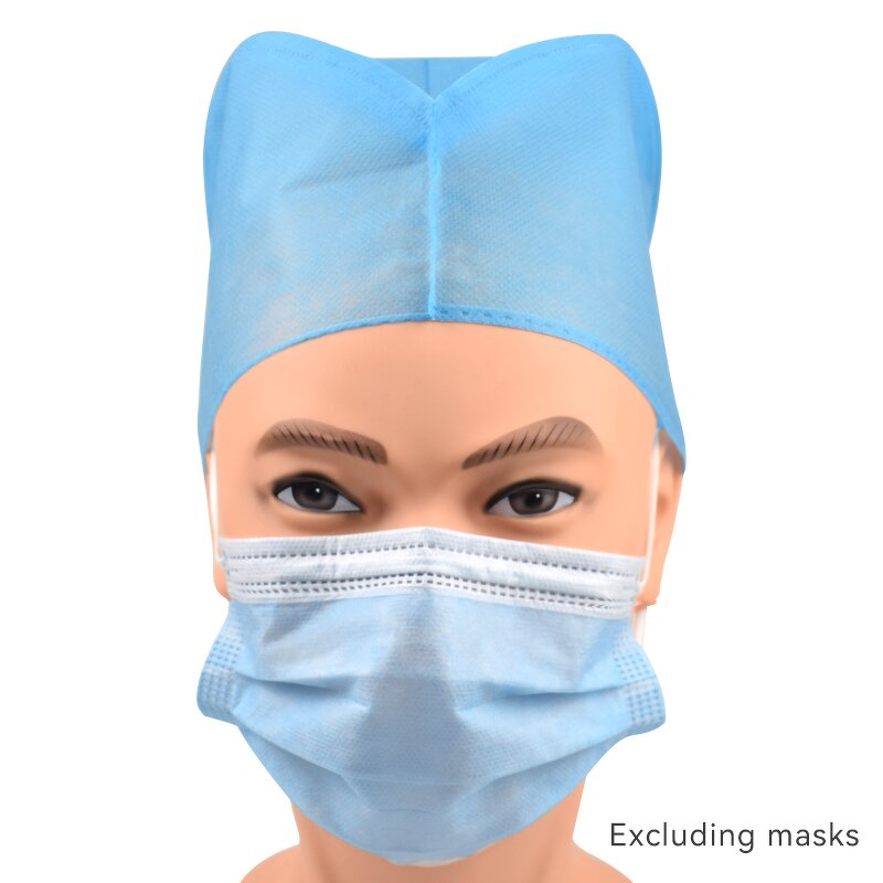 Disposable Hair Cap Supplier - PP Non Woven With Ties for Doctors Nurse Scrub