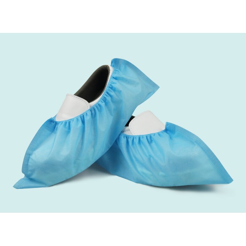 CPE Shoe Covers Factory - Durable Blue Disposable Providing Reliable Protection Keeping Floors Clean