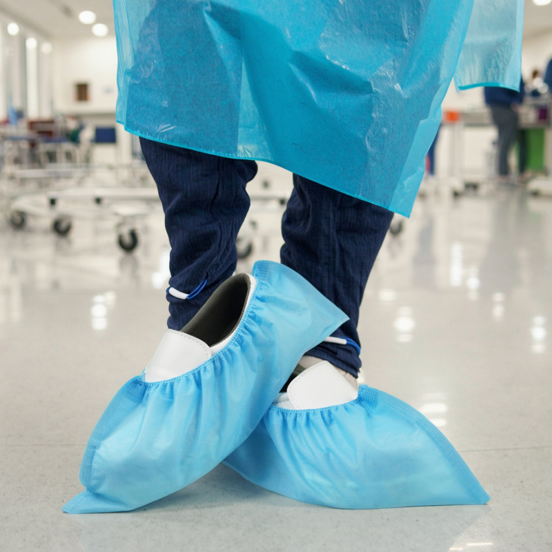 Waterproof Shoe Cover Supplier - CPE Anti Slip OEM for Lab Kitchen Industry Hospital
