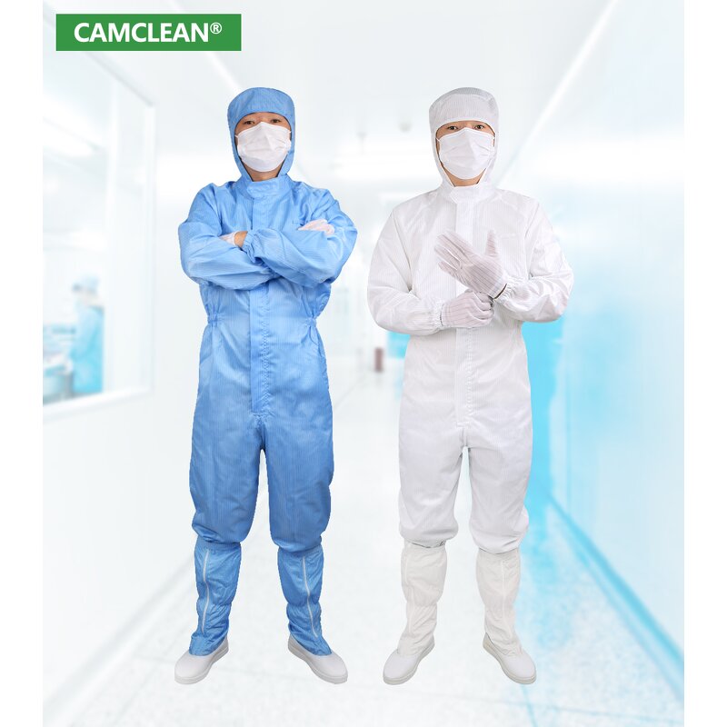 ESD Cleanroom Coverall Manufacturer - Reusable Workshop Garment for Cleanroom Environments