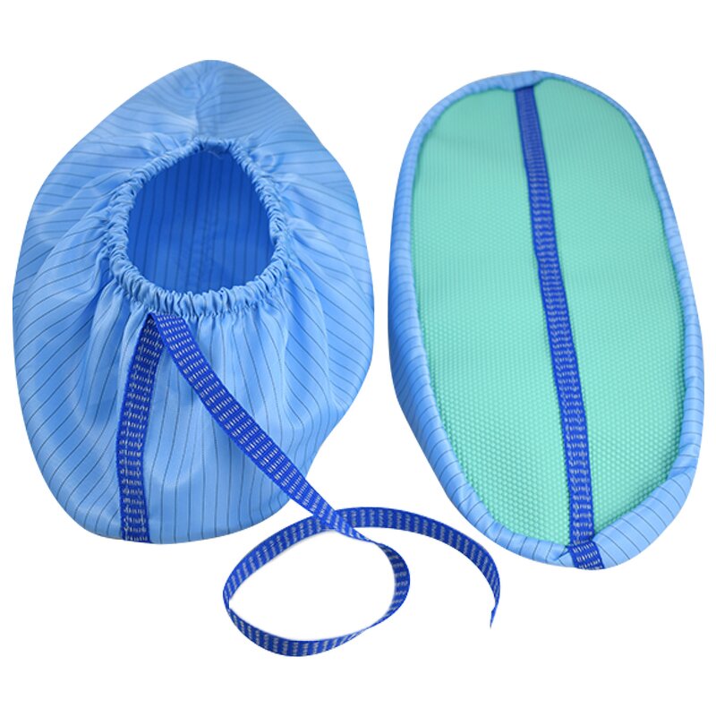 ESD Shoe Cover Supplier - CE Certified Non-Woven with Conductive Band Clean Room