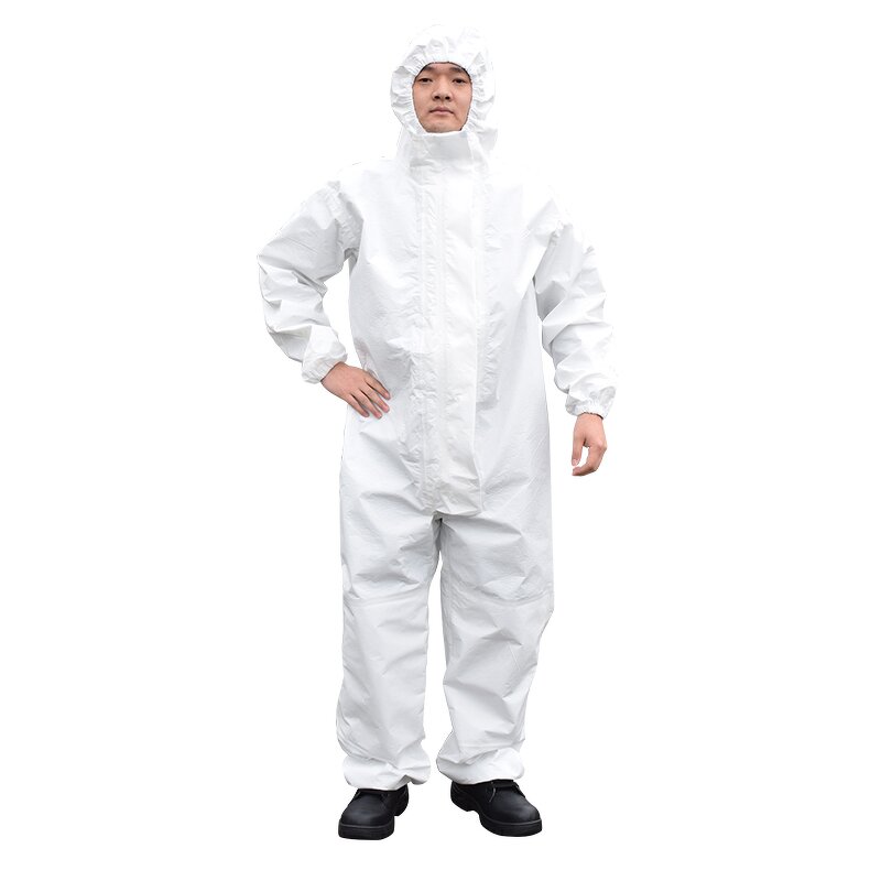 Chemical Protective Clothing Supplier - CP4 CP3 Overall Jumpsuit Anti Acid Hooded OEM