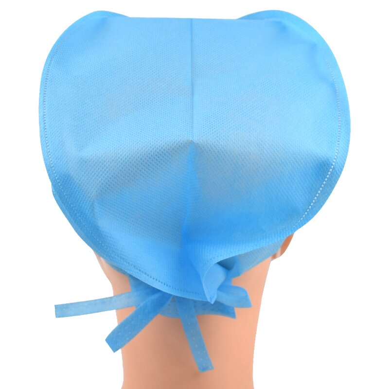 Disposable Hair Cap Supplier - PP Non Woven With Ties for Doctors Nurse Scrub