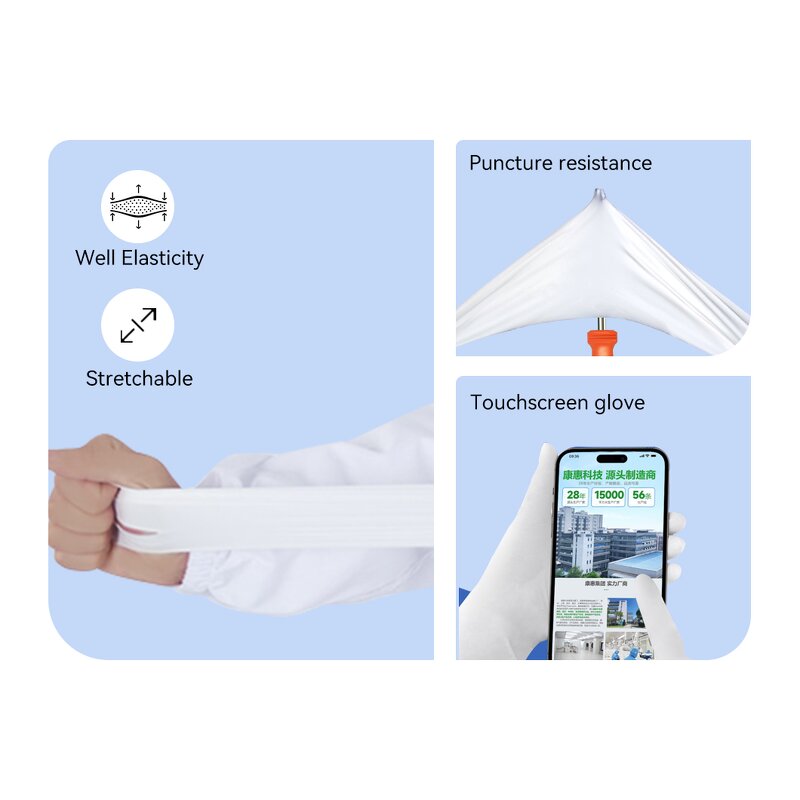 Disposable Nitrile Gloves Factory - 9 inch Cleanroom White for Safe Protection