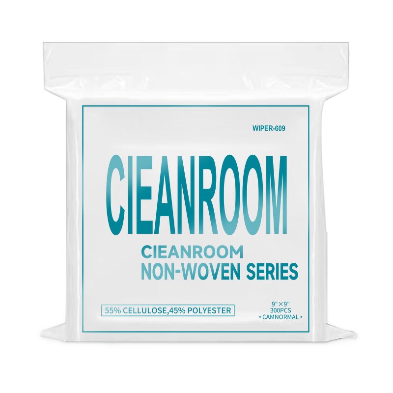 Cleanroom Wipes Supplier - 55% Polyester 45% Cellulose Nonwoven for Electronics