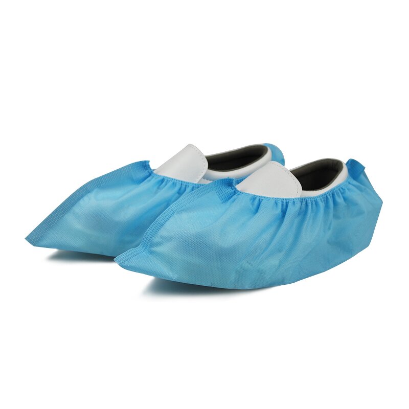 CPE Shoe Covers Factory - Durable Blue Disposable Providing Reliable Protection Keeping Floors Clean