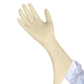 Cleanroom Latex Gloves Factory - OEM Powderfree 12" for ISO Class 3