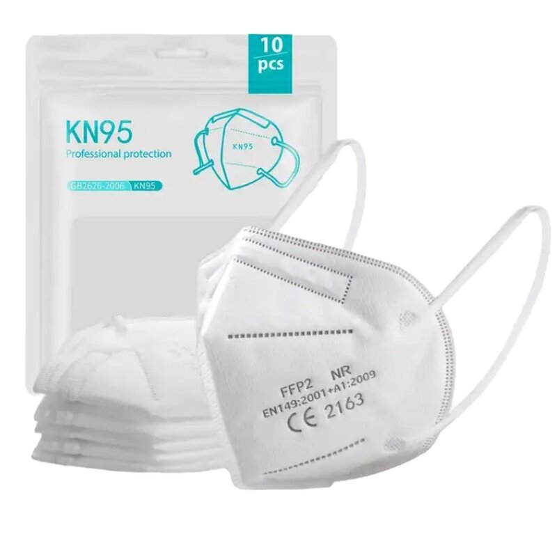 KN95 Respirators Manufacturer - Earloop Disposable 5 Layers Breathable Filtration>95% 50pcs