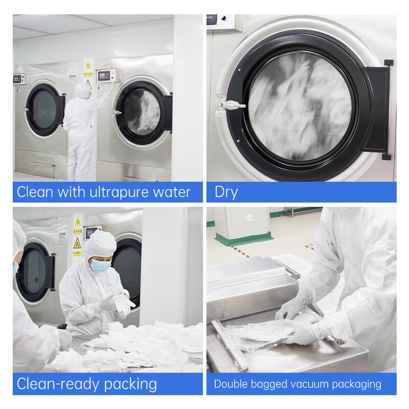 Nitrile Gloves Supplier - Powder Free White 9 Inch Cleanroom Class 100