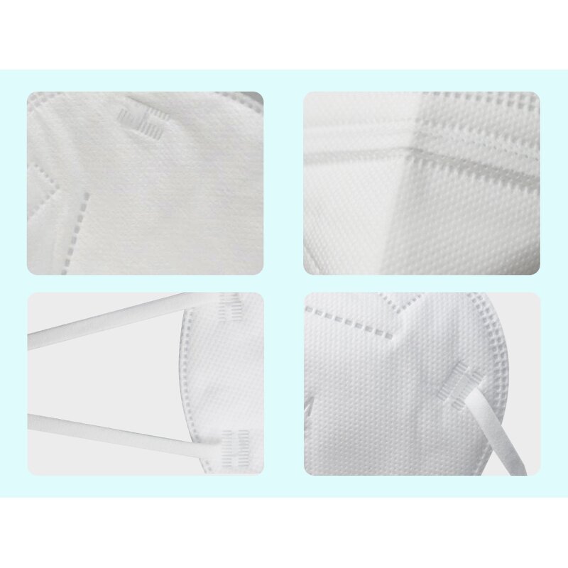 KN95 Respirators Manufacturer - Earloop Disposable 5 Layers Breathable Filtration>95% 50pcs