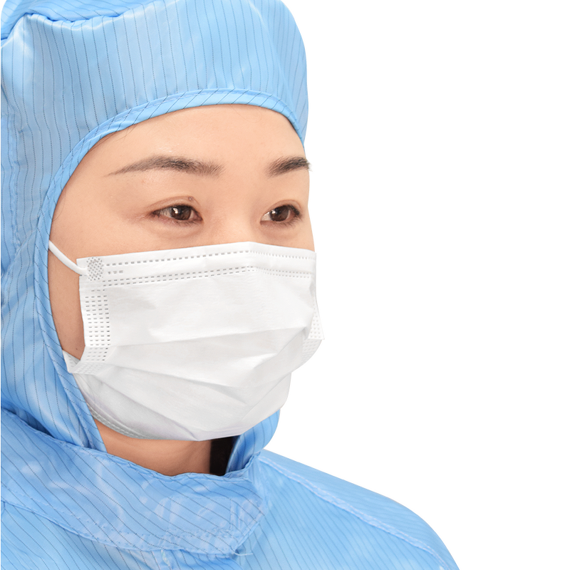 ES Face Masks Supplier - 3Ply Disposable Breathable for ISO 4 (class 10) Cleanroom
