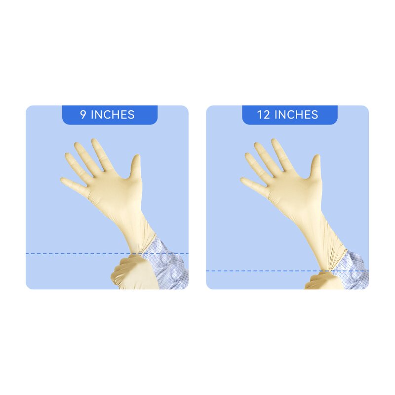 Cleanroom Latex Gloves Manufacturer - 9inch Class 1000 Disposable Water-Proof