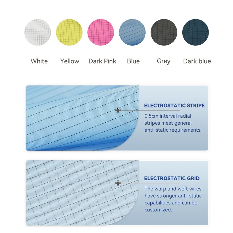 ESD Safety Workwear Manufacturer - Anti-static Jacket Pants Cleanroom Suit for Food Lab