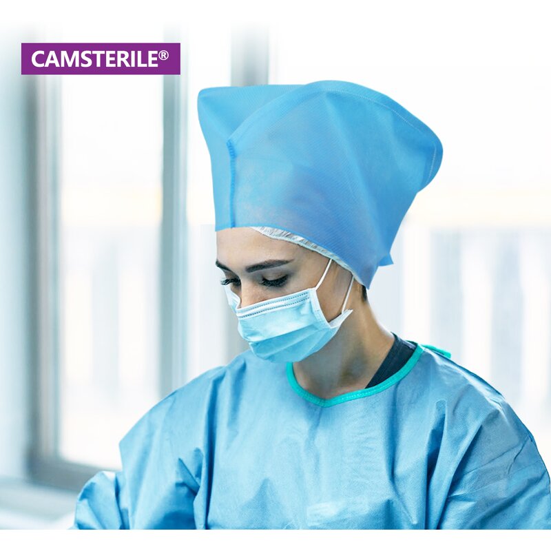 Disposable Bouffant Cap Factory - Non Woven Strip Clip Cap with Straps for Medical