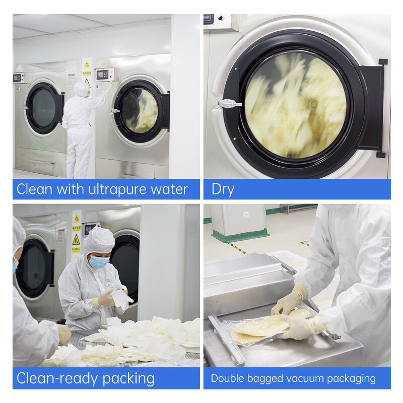Cleanroom Latex Gloves Factory - OEM Powderfree 12" for ISO Class 3