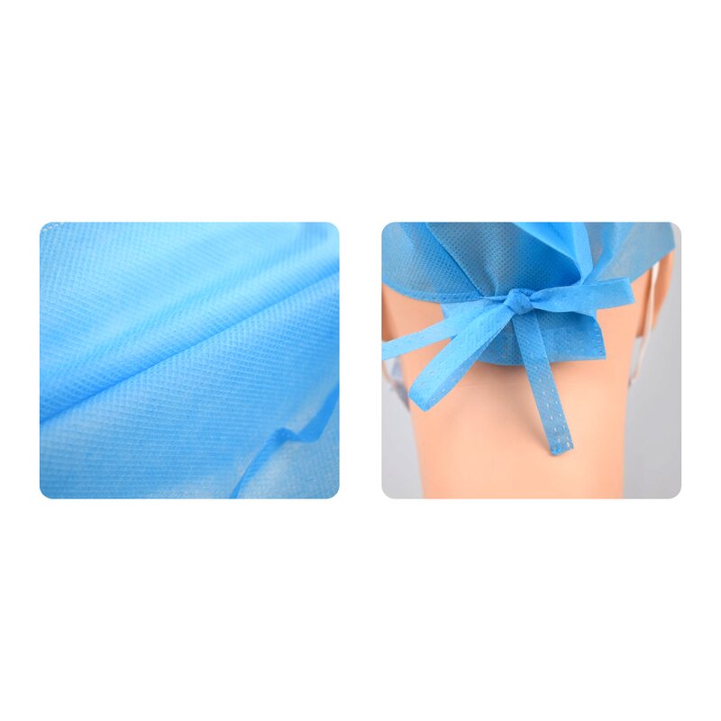 Disposable Bouffant Cap Factory - Non Woven Strip Clip Cap with Straps for Medical