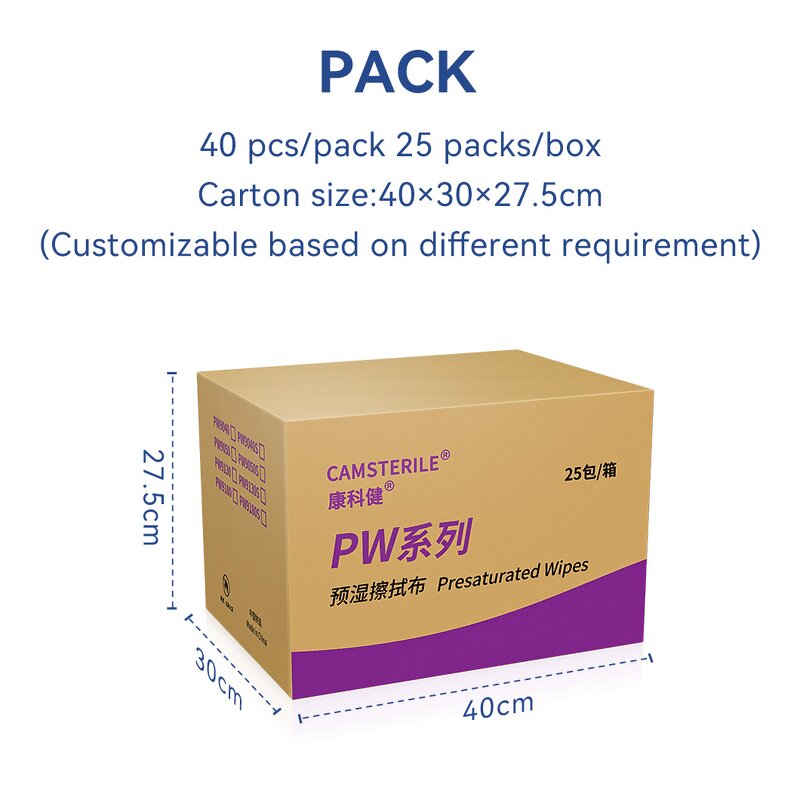 Presaturated Wipers Factory - Customized 130g with 70% IPA for Cleanroom