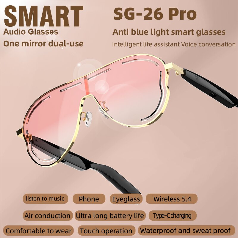 Smart Audio Glasses Supplier - Fashion SG-26 Pro HiFi