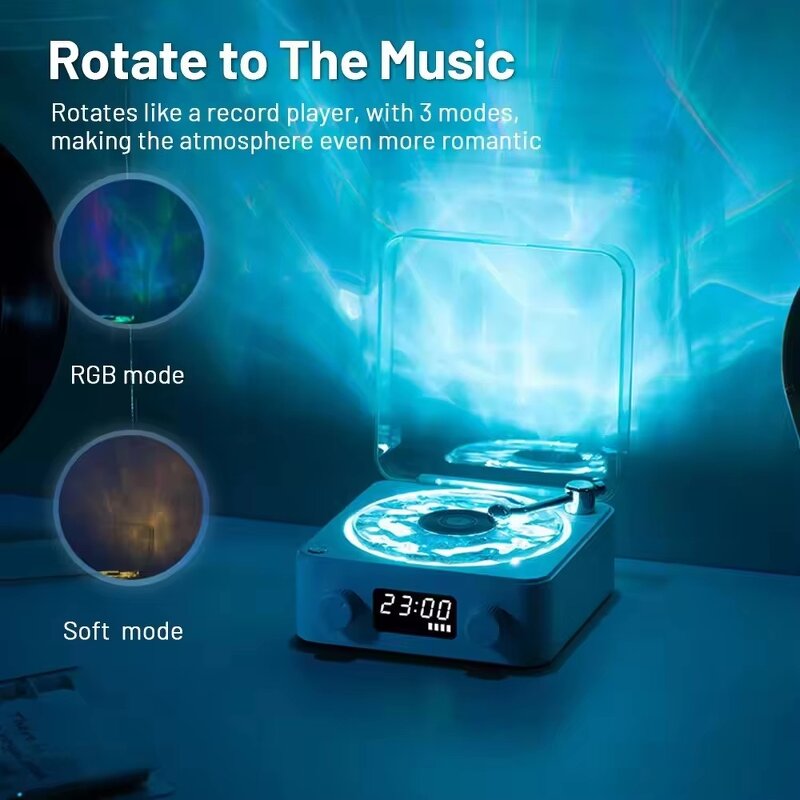 Vinyl Player BT Speaker Manufacturer - RGB Rhythm Light Waves